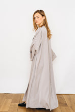 Load image into Gallery viewer, Light gray crepe abaya
