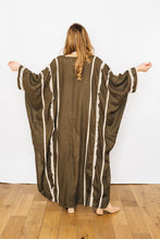 Load image into Gallery viewer, khaki washed linen abaya
